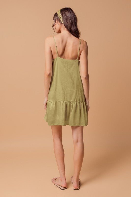 Belkys Light Olive Dress