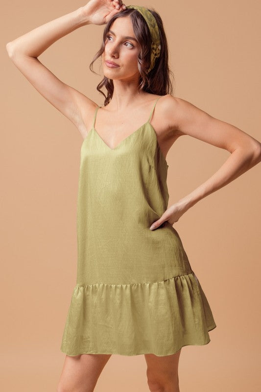 Belkys Light Olive Dress