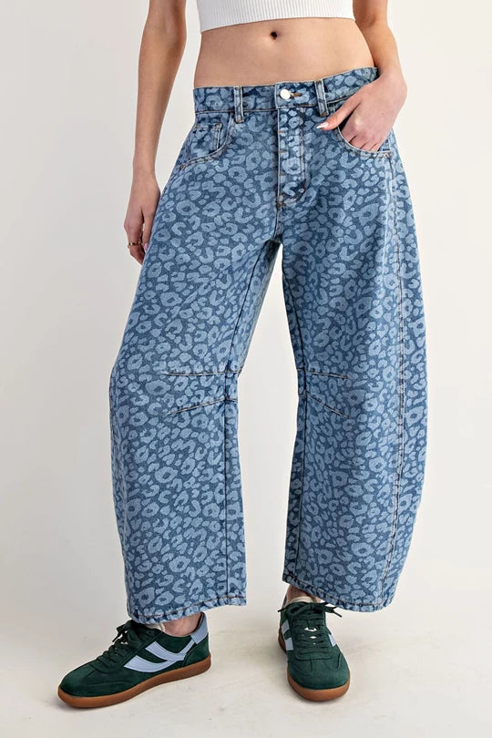 Angelina Leopard Denim