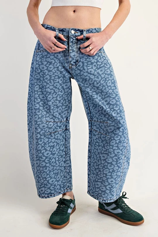 Angelina Leopard Denim