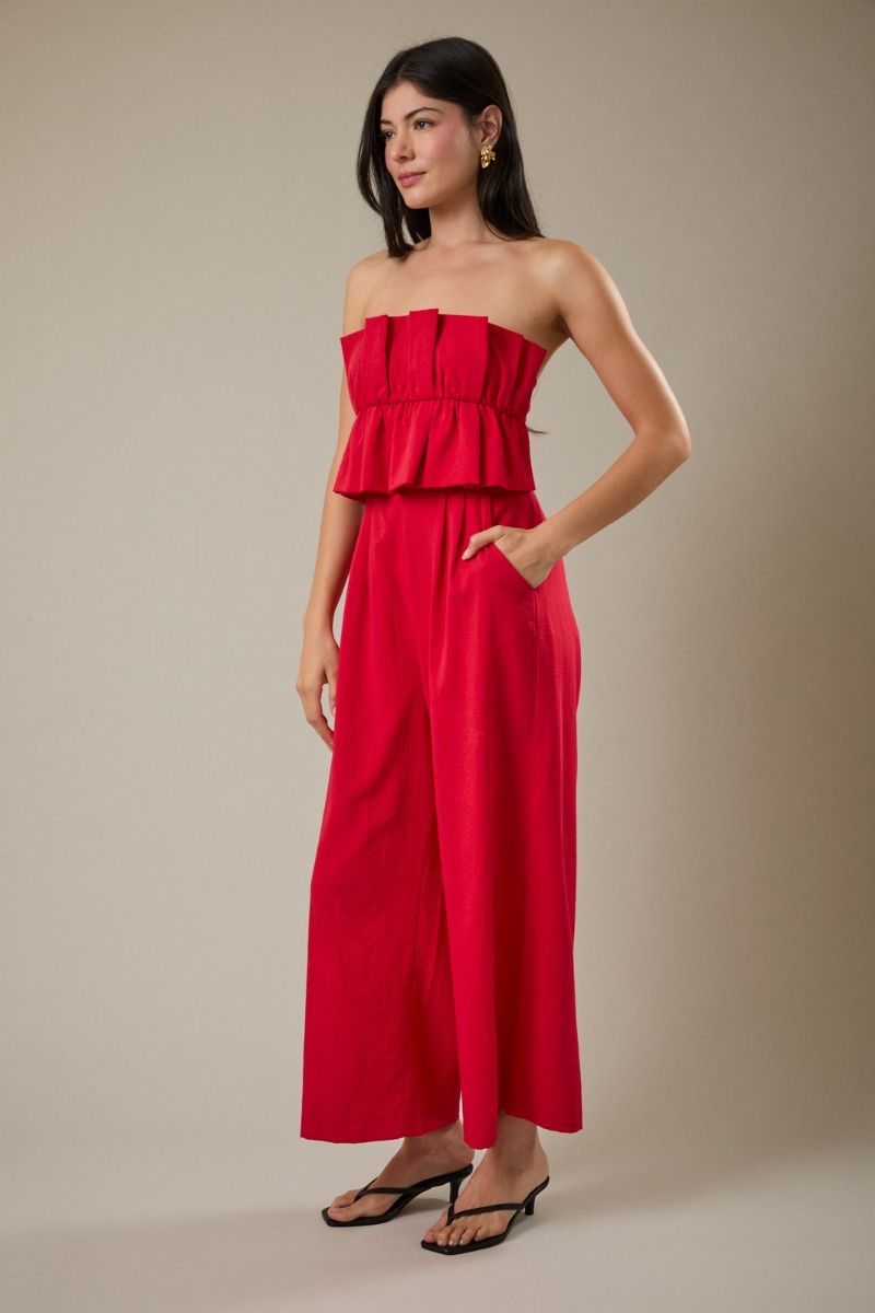 Barbara Red Jumpsuit