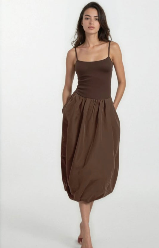 Fernanda Brown Dress