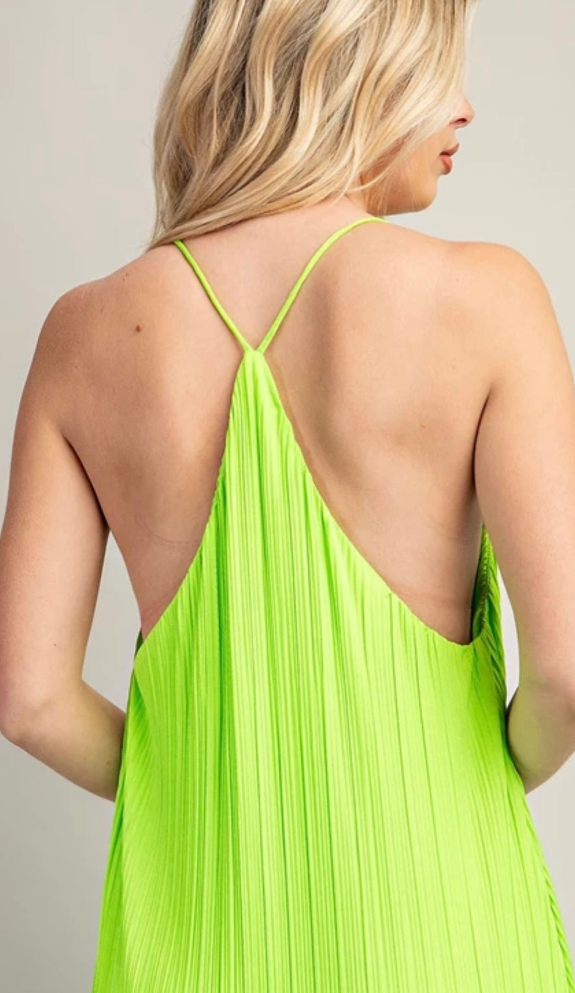 Irene Lime Maxi Dress