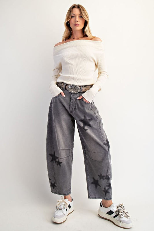 Donatella Star Barrel Pants