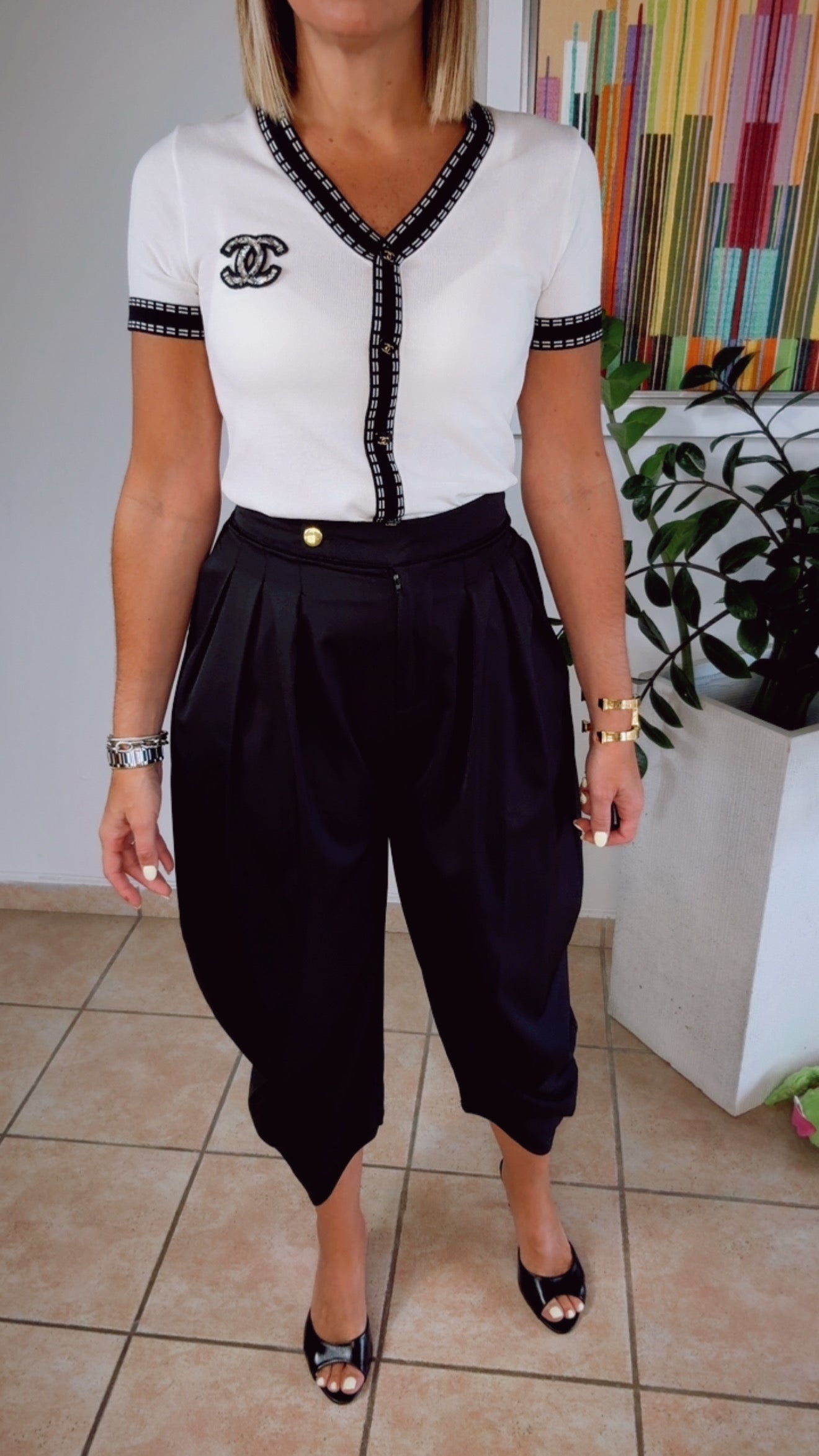Emily Black Balloons Pants
