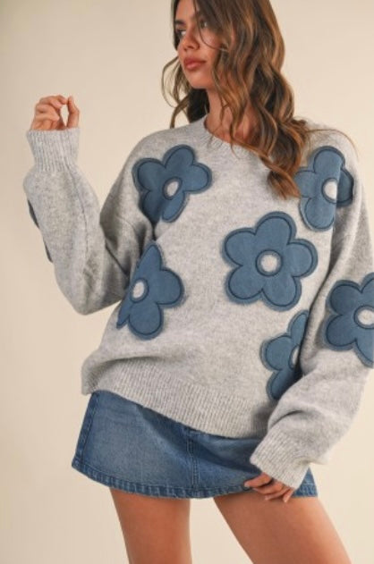 Bianca Flower Sweater