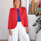 Frances Red Napoleon Jacket