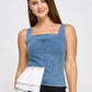 Agatha Denim Top