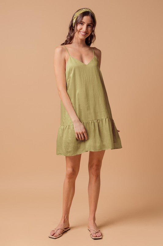 Belkys Light Olive Dress