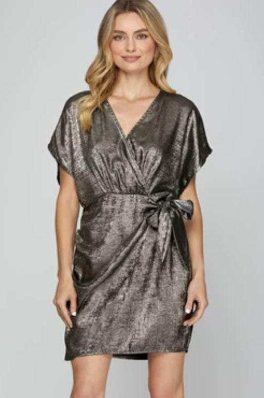 Caroline Metallic Dress