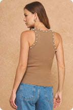 Juliette Mocha Top