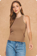 Juliette Mocha Top