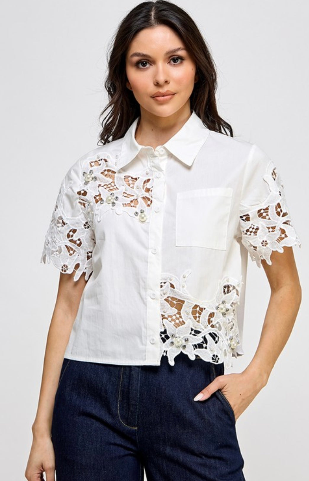 Margaret Lace Top