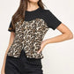 Norah Black Leopard Top