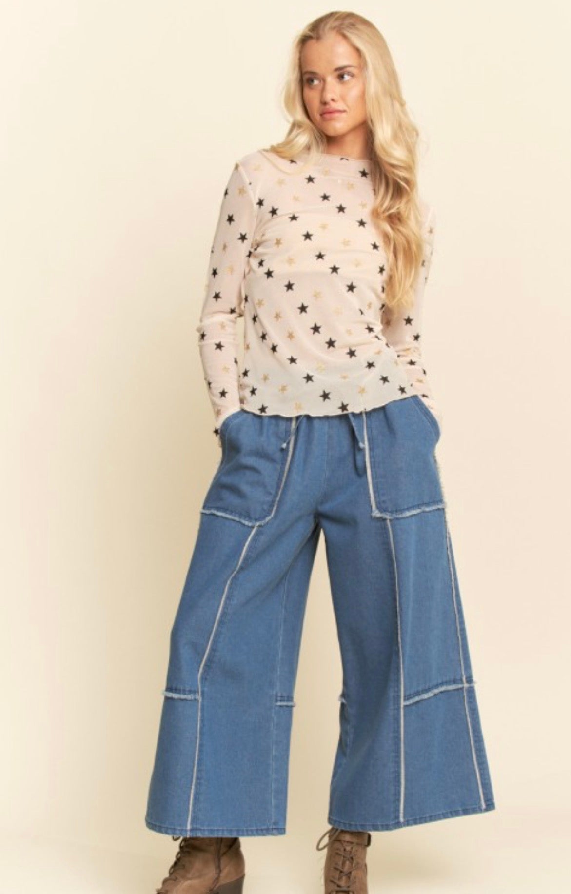 Ivanna Star Mesh Top