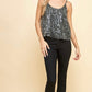 Teresa Black Sequin Top