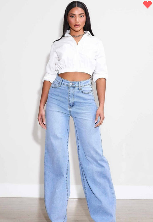 Angelina Wide Leg Jeans