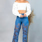 Denim Lace Pants
