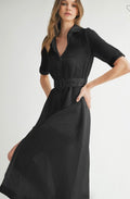 Luna Black Mesh Dress