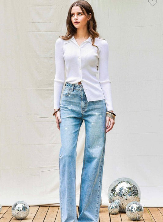 Isabel Rhinestone Denim