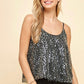 Teresa Black Sequin Top