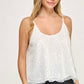 Vega White Sequin Top