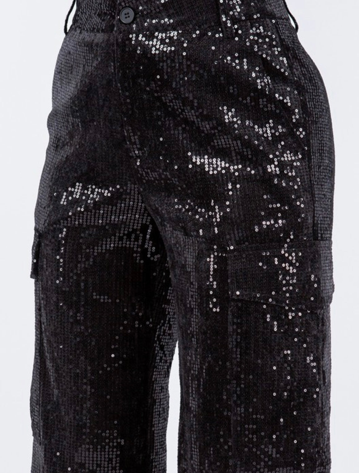 Rachel Sequin Cargo Pants