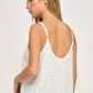 Vega White Sequin Top