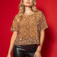 Abbie Gold Sequin Top