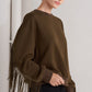 Tori Brown Fringe Sweater