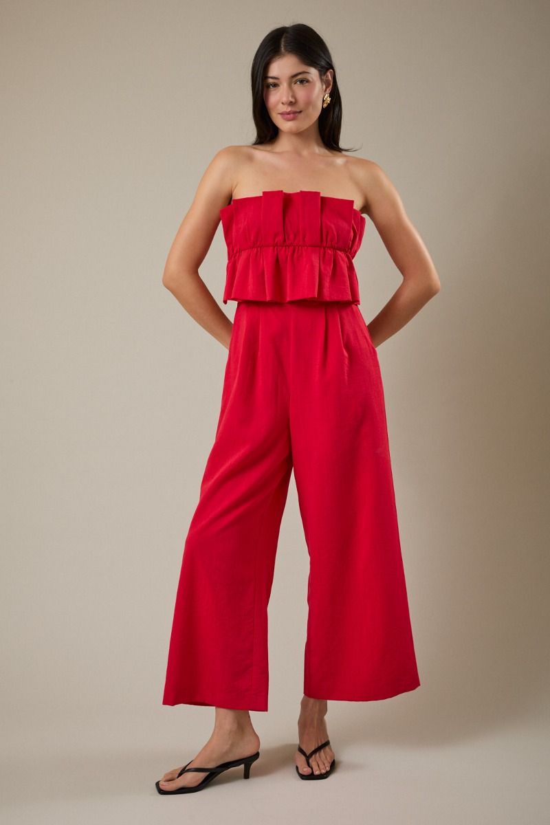 Barbara Red Jumpsuit
