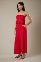 Barbara Red Jumpsuit