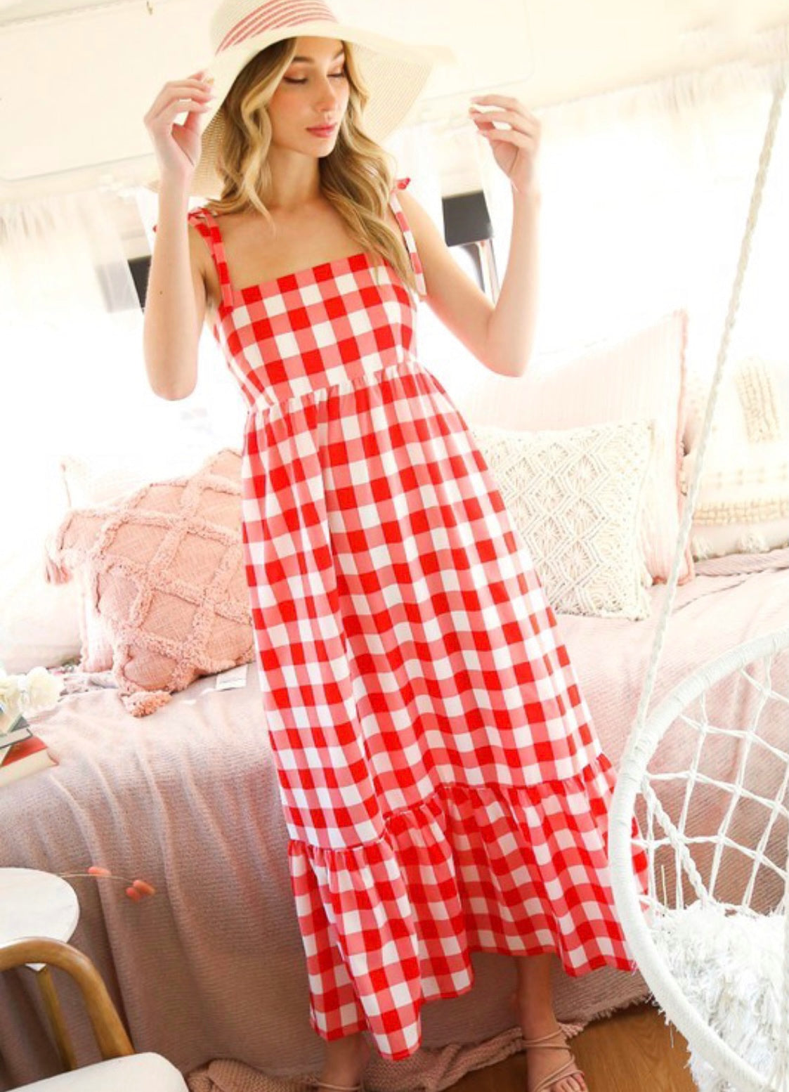 Alina Gingham Dress