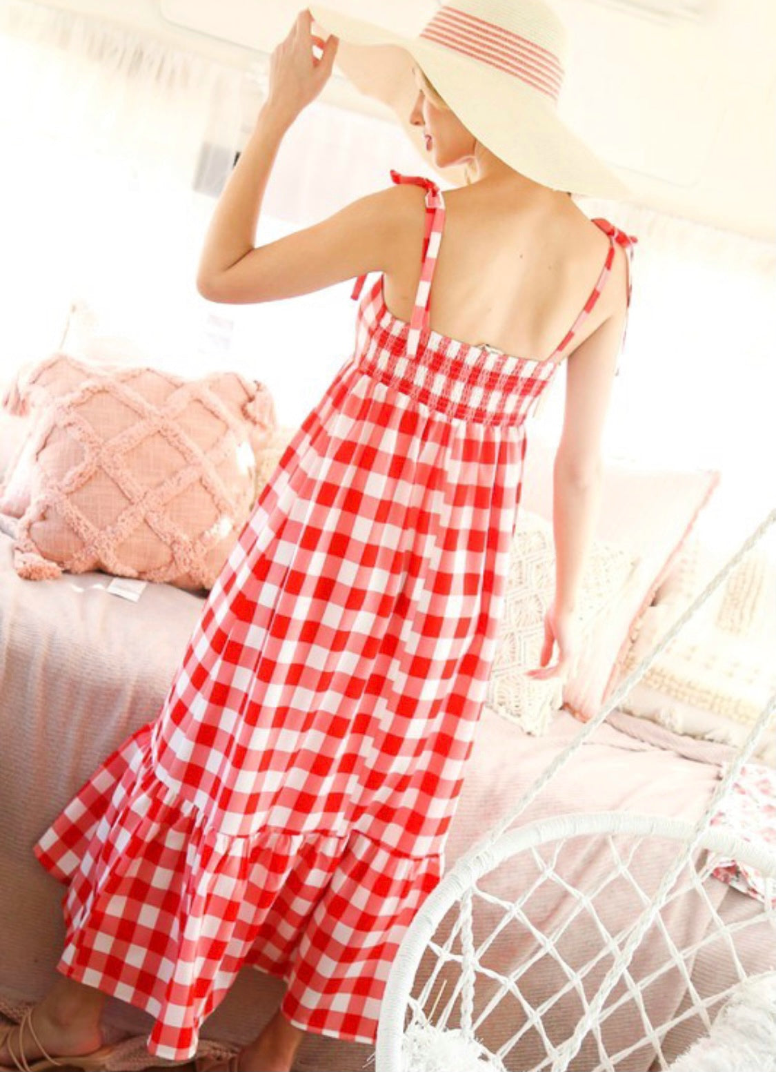 Alina Gingham Dress