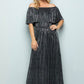 Alondra Metallic Maxi Dress