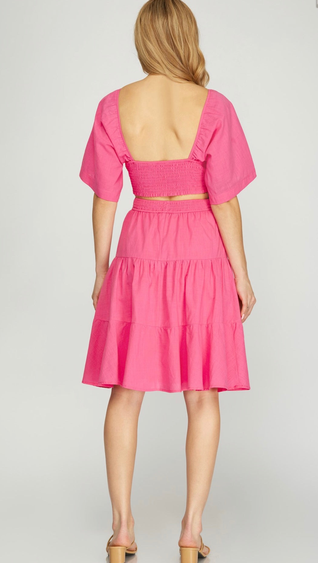 Grace Golf Dress - Rose Pink